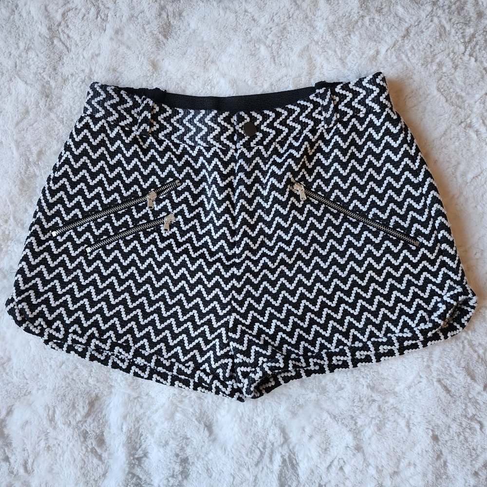 Rachel Rachel Roy Short Shorts- Color Black and White- Size 0